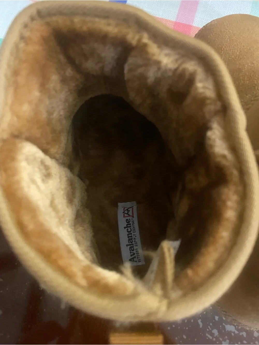 Avalanche Kids Chestnut Faux-Shearling Booties